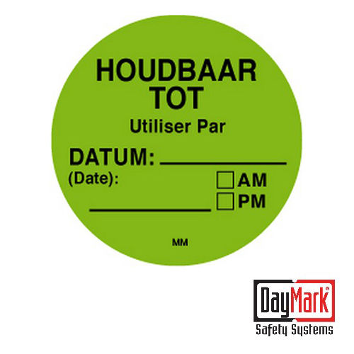 Daymark Safety Systems verwijderbare sticker houdbaar tot 114774